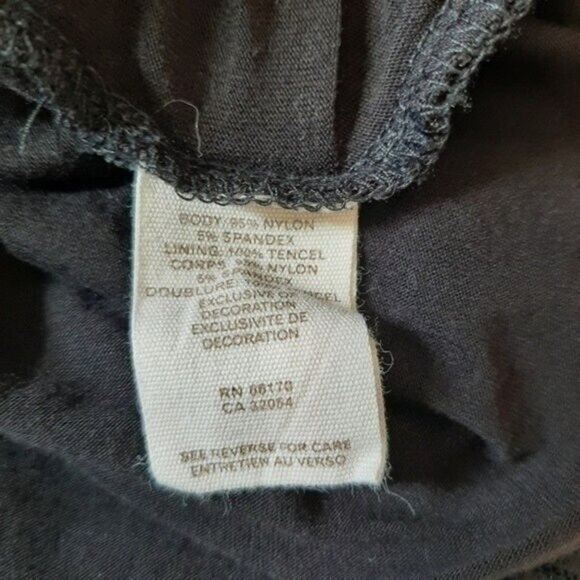 FREE PEOPLE Cap Sleeve Blouse Lace & Mesh Sz S - Picture 11 of 11